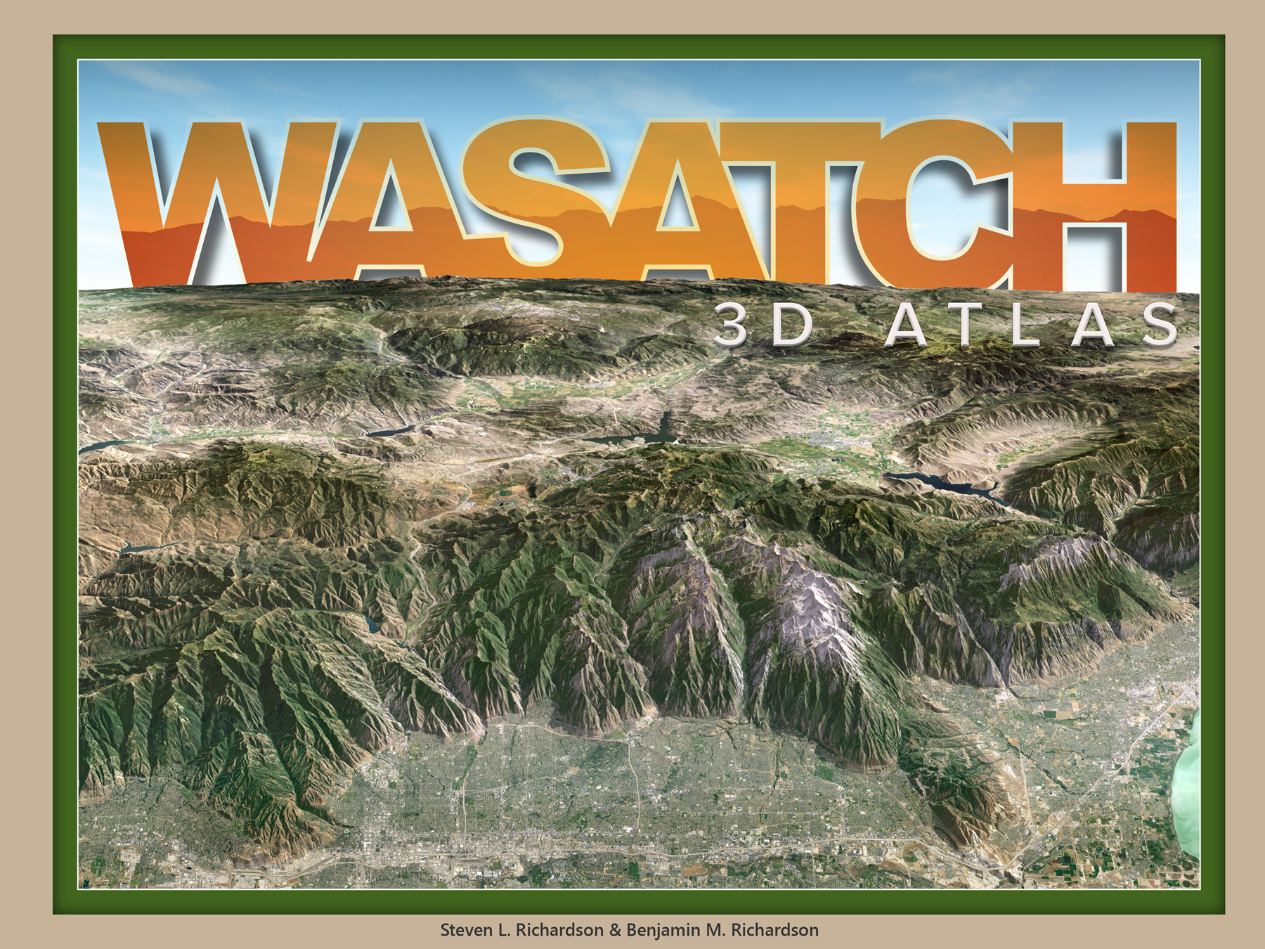 topographical map wasatch mountains